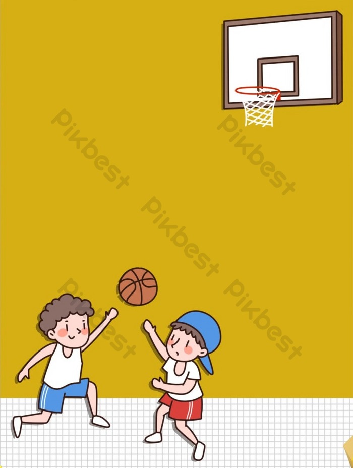 Detail Gambar Bermain Basket Kartun Nomer 40