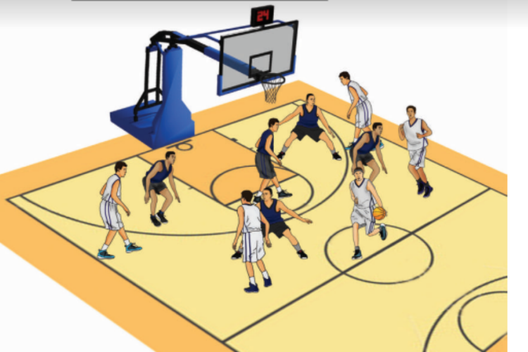 Detail Gambar Bermain Bola Basket Nomer 3