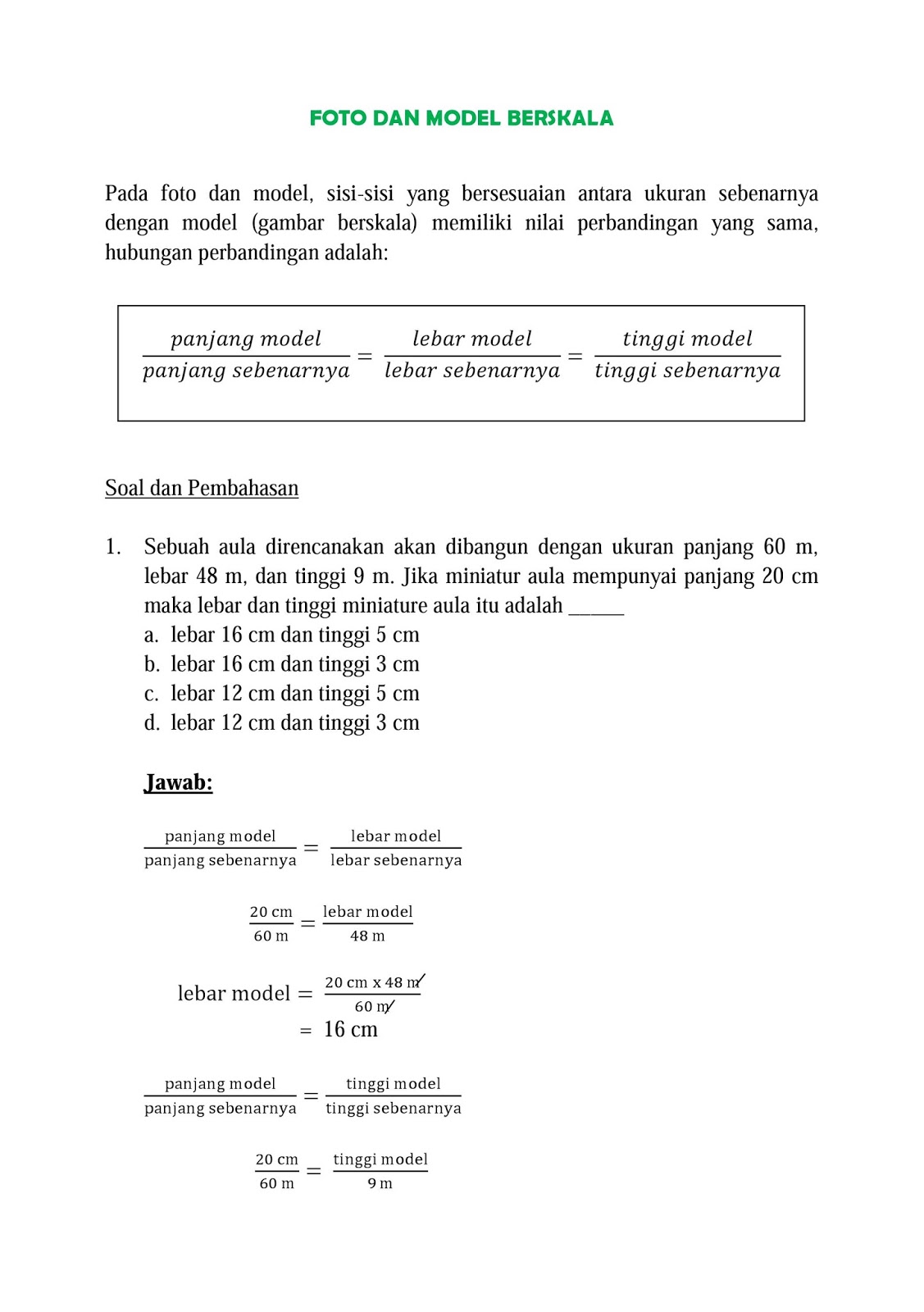 Detail Gambar Berskala Matematika Nomer 11