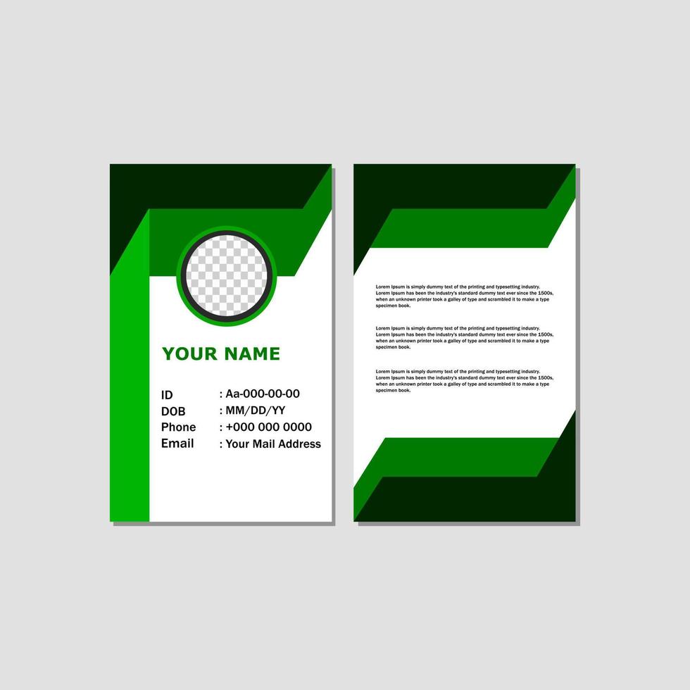 Detail Green Card Template Nomer 12