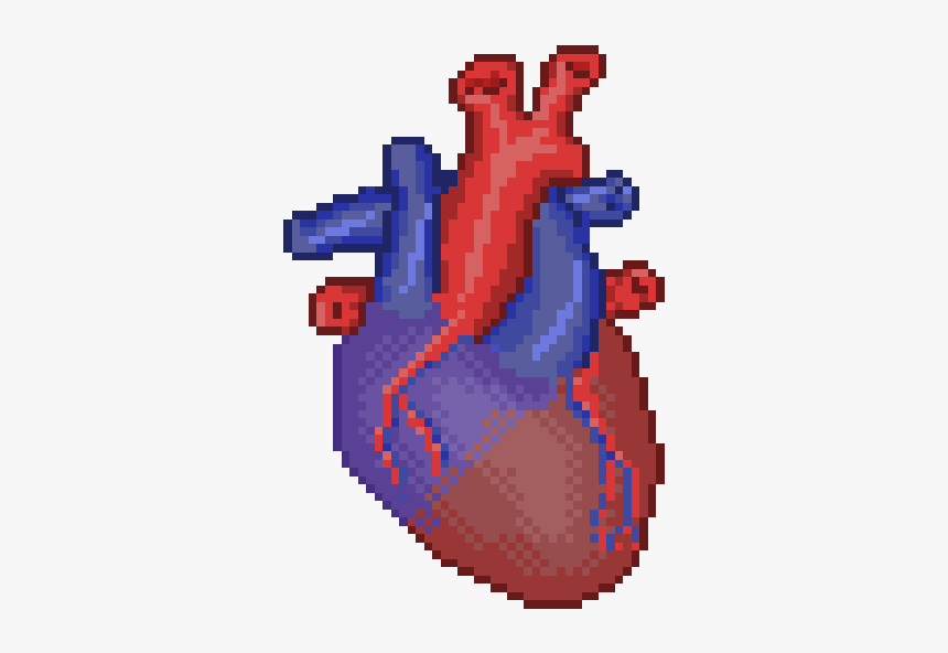 Detail Heart Pixel Art Nomer 16