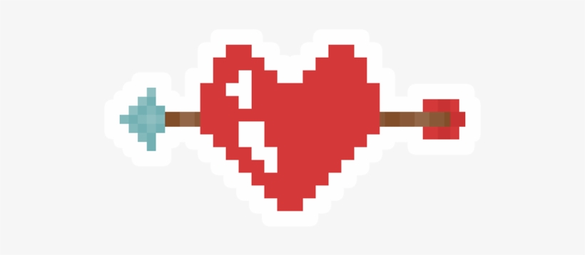 Detail Heart Pixel Art Nomer 24