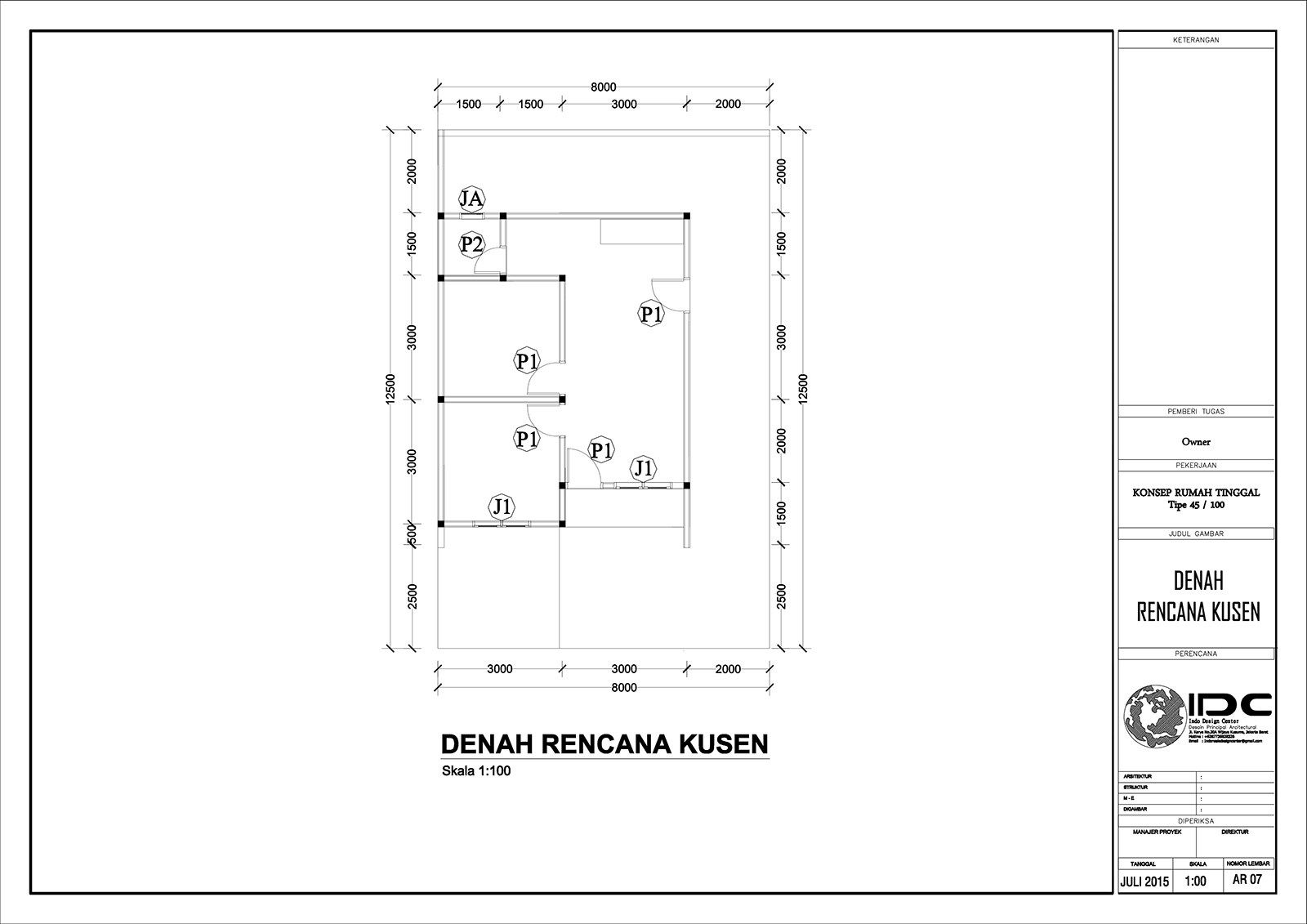 Detail Gambar Bestek Rumah Type 36 Nomer 15