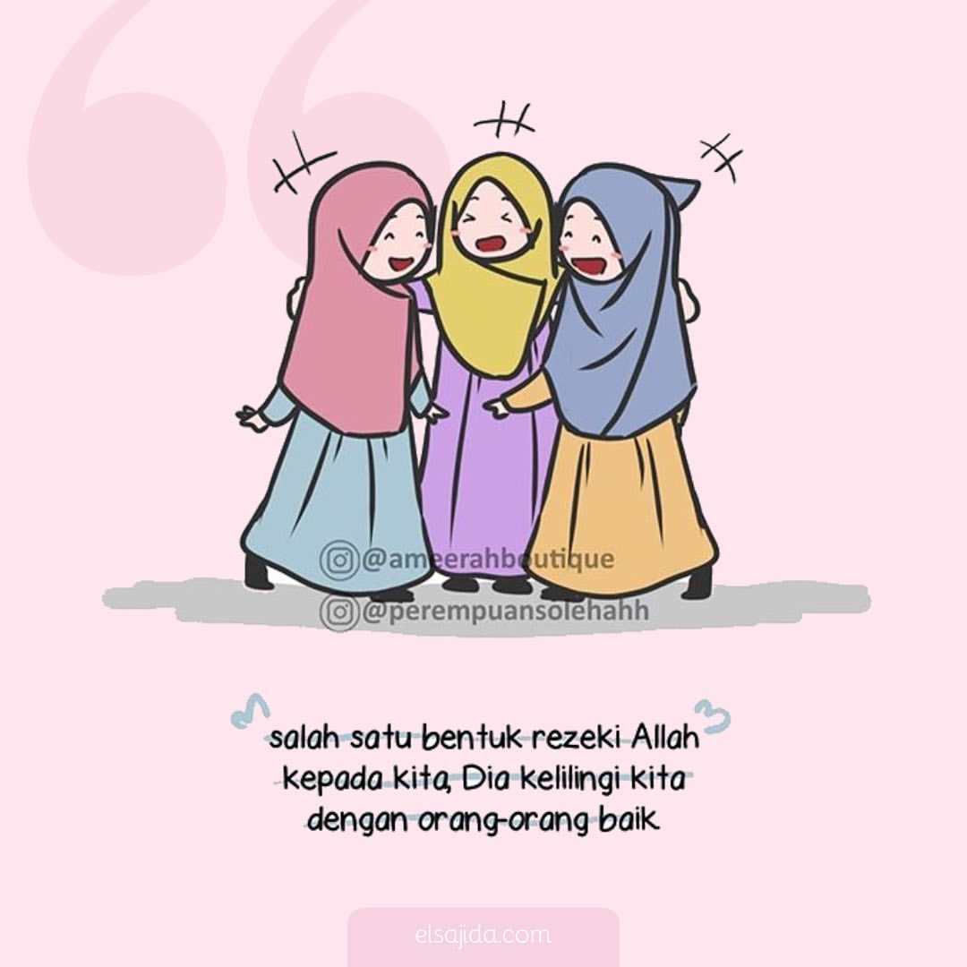 Detail Gambar Bff 3 Orang Muslimah Nomer 12