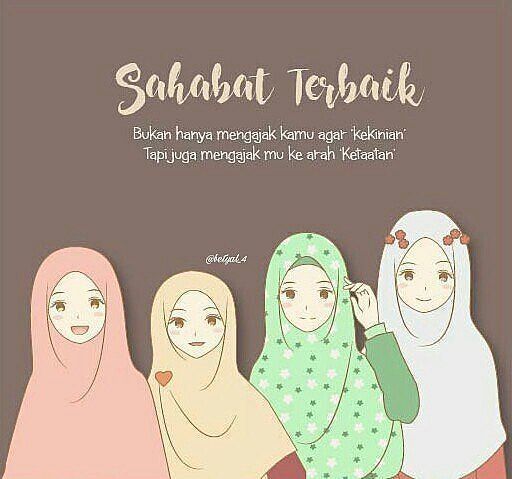 Detail Gambar Bff 4 Orang Muslimah Nomer 5