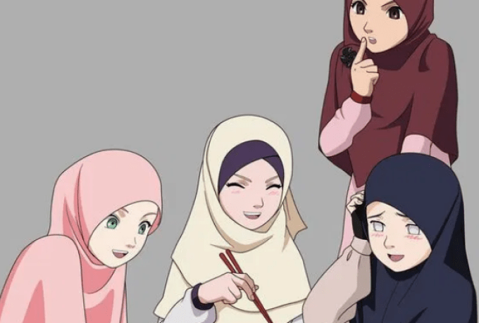 Detail Gambar Bff 4 Orang Muslimah Nomer 49