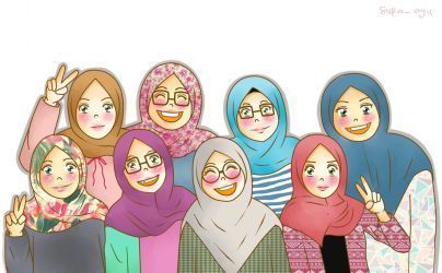 Detail Gambar Bff Muslimah Nomer 13