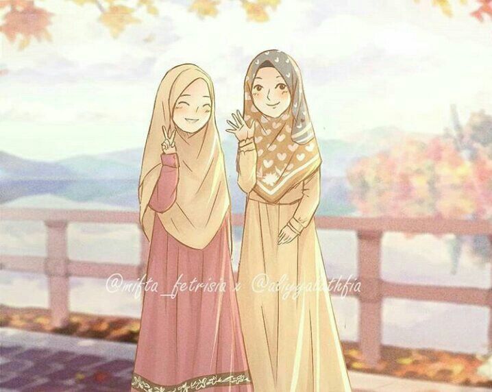 Detail Gambar Bff Muslimah 2 Orang Nomer 26