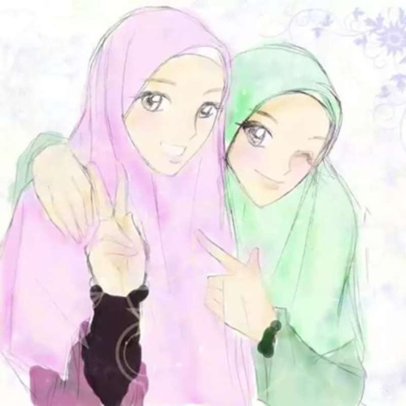 Detail Gambar Bff Muslimah 2 Orang Nomer 39