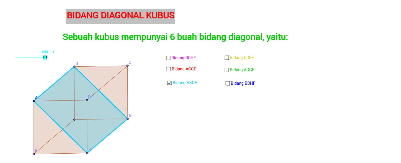 Detail Gambar Bidang Diagonal Kubus Nomer 25