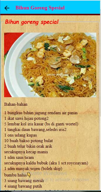 Detail Gambar Bihun Goreng Spesial Nomer 53