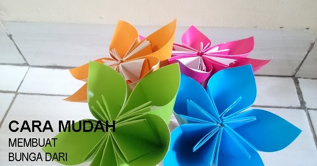 Detail Gambar Bikin Bunga Dari Kertas Origami Nomer 18