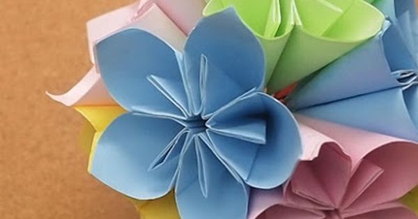 Detail Gambar Bikin Bunga Dari Kertas Origami Nomer 21