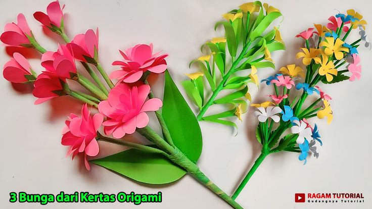 Detail Gambar Bikin Bunga Dari Kertas Origami Nomer 49