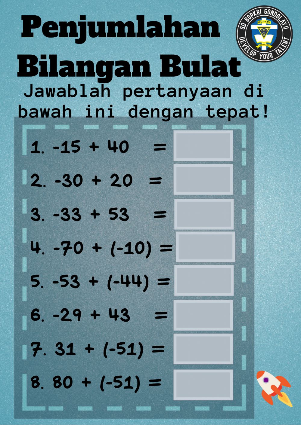 Detail Gambar Bilangan Bulat Nomer 22