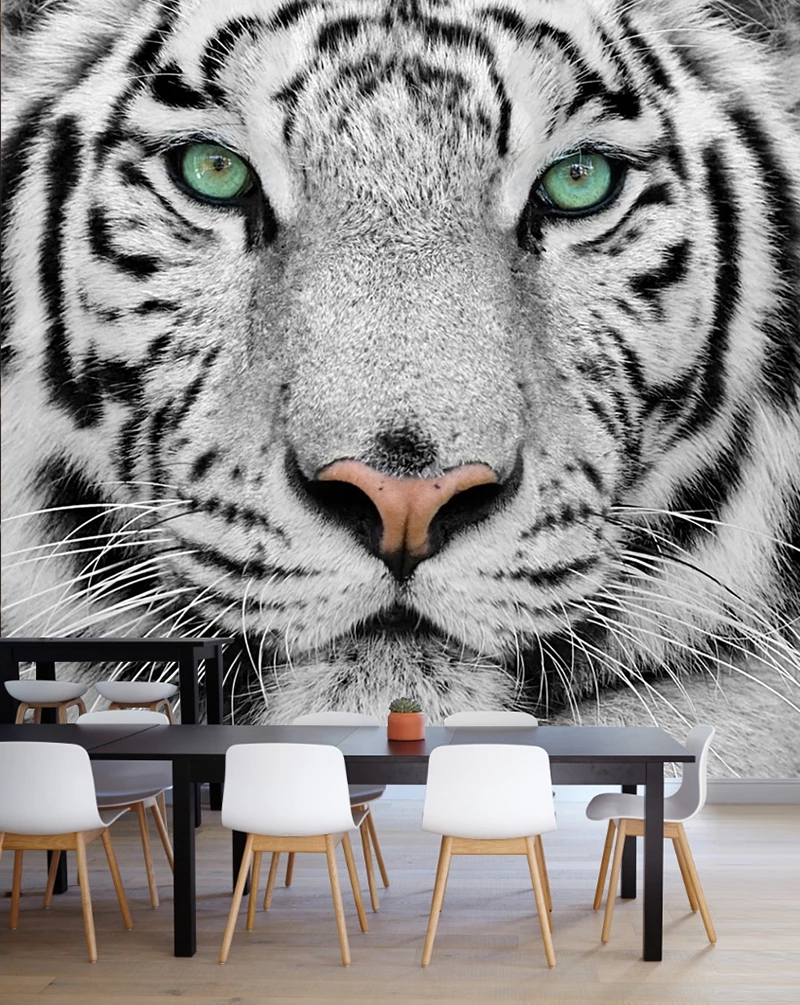 Detail Gambar Binatang Hitam Putih Gambar Harimau Hitam Putih Nomer 25