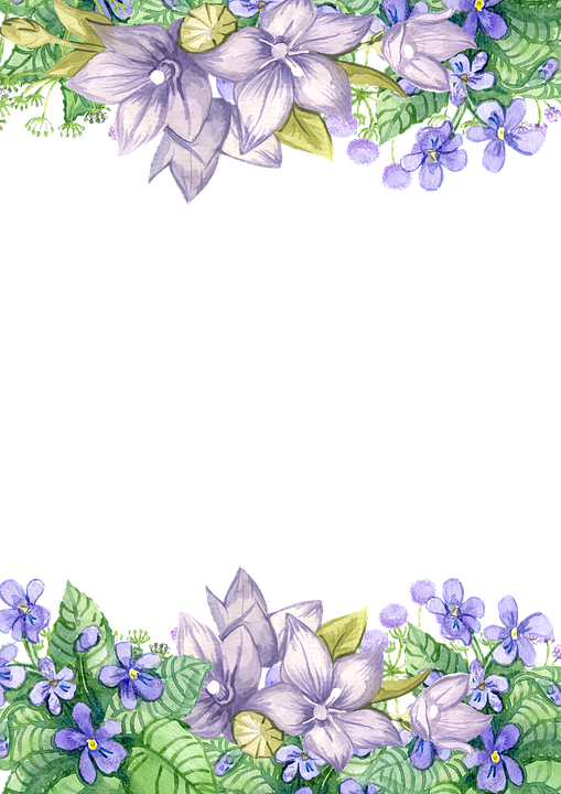Detail Gambar Bingkai Bunga Ungu Nomer 18