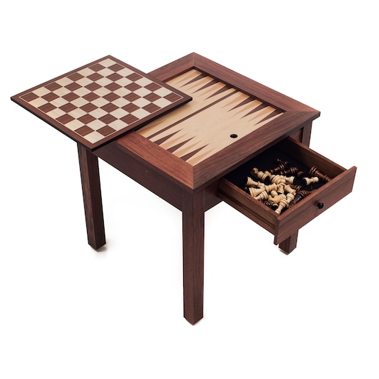 Detail Chess Backgammon Table Furniture Nomer 11