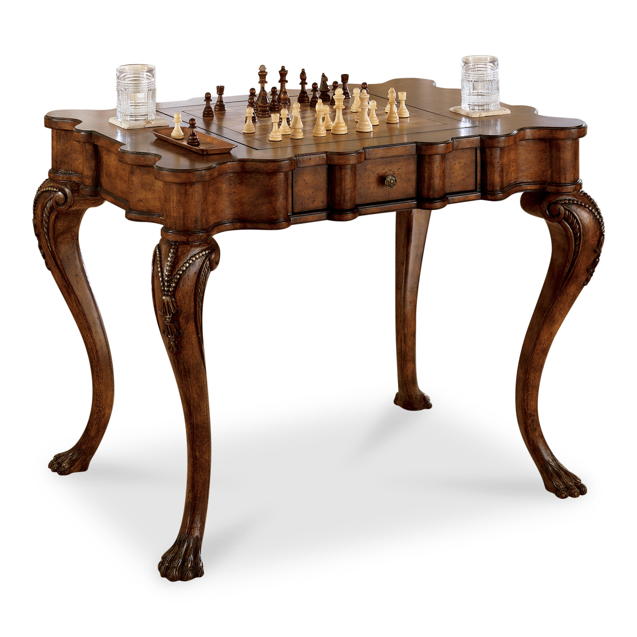 Detail Chess Backgammon Table Furniture Nomer 6