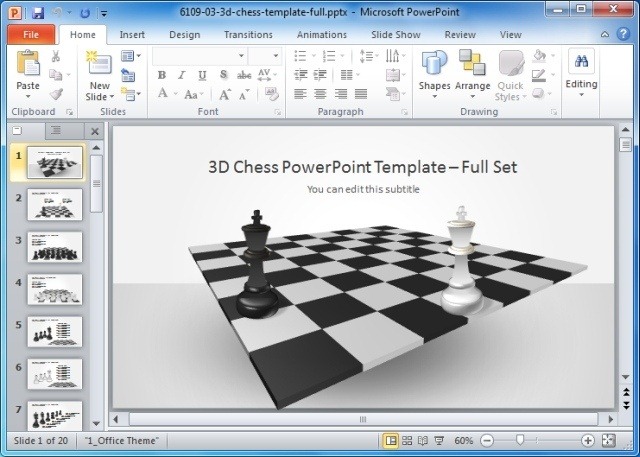 Detail Chess Template Powerpoint Nomer 51