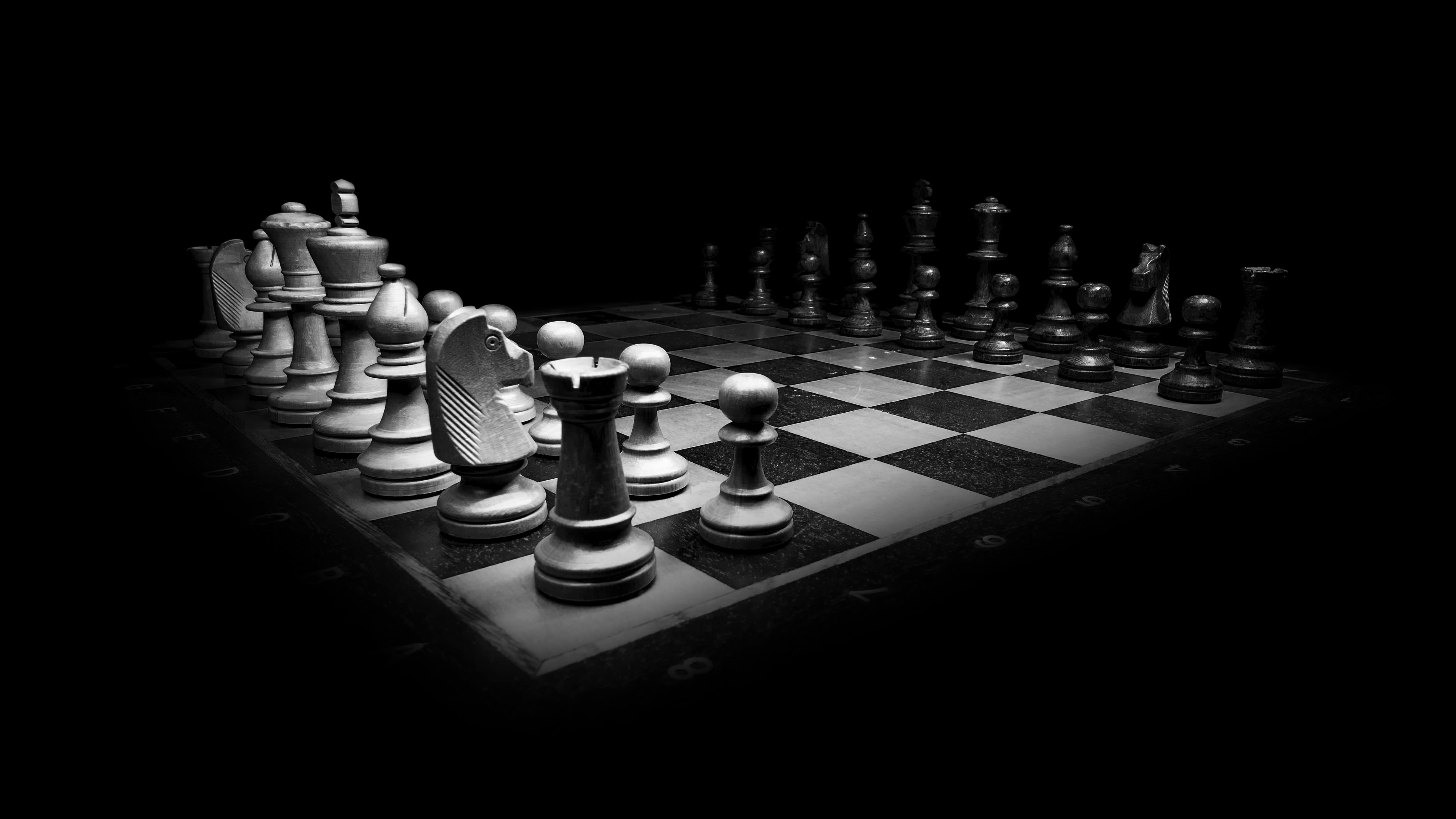 Detail Chess Wallpaper Black And White Nomer 14