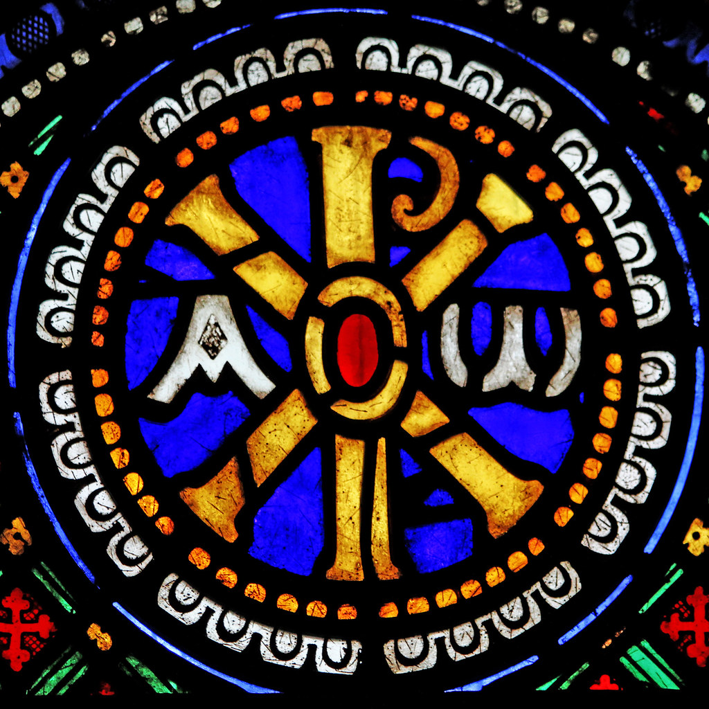 Detail Chi Rho With Alpha And Omega Nomer 45