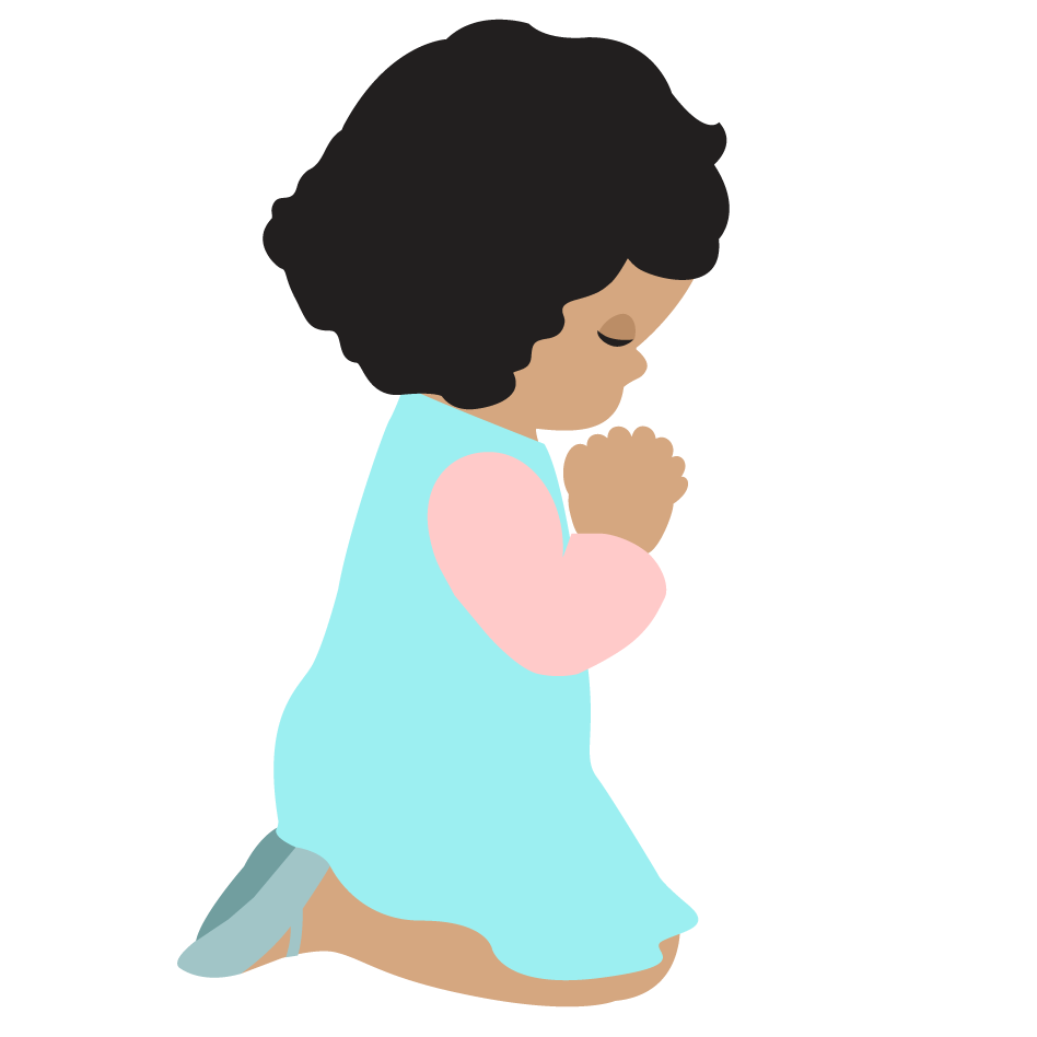 Child Praying Clipart - KibrisPDR