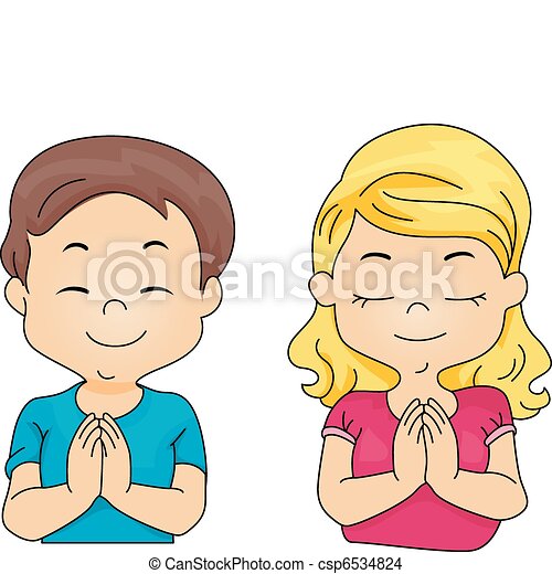 Detail Child Praying Clipart Nomer 15