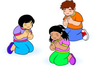 Detail Child Praying Clipart Nomer 19