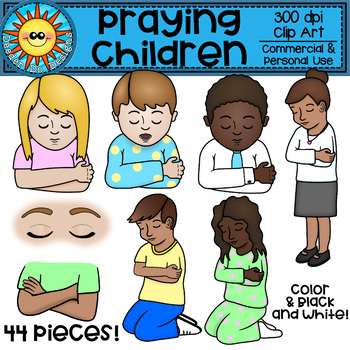 Detail Child Praying Clipart Nomer 25