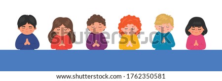 Detail Child Praying Clipart Nomer 46