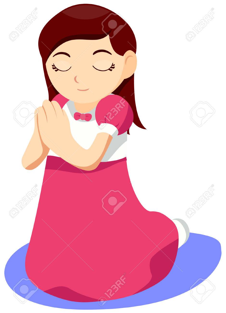 Detail Child Praying Clipart Nomer 49