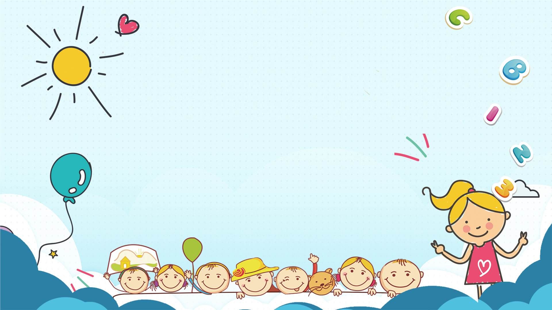 Detail Children Cartoon Background Nomer 21