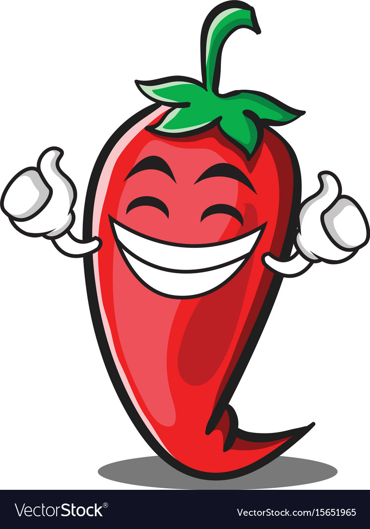 Chili Cartoon Vector - KibrisPDR