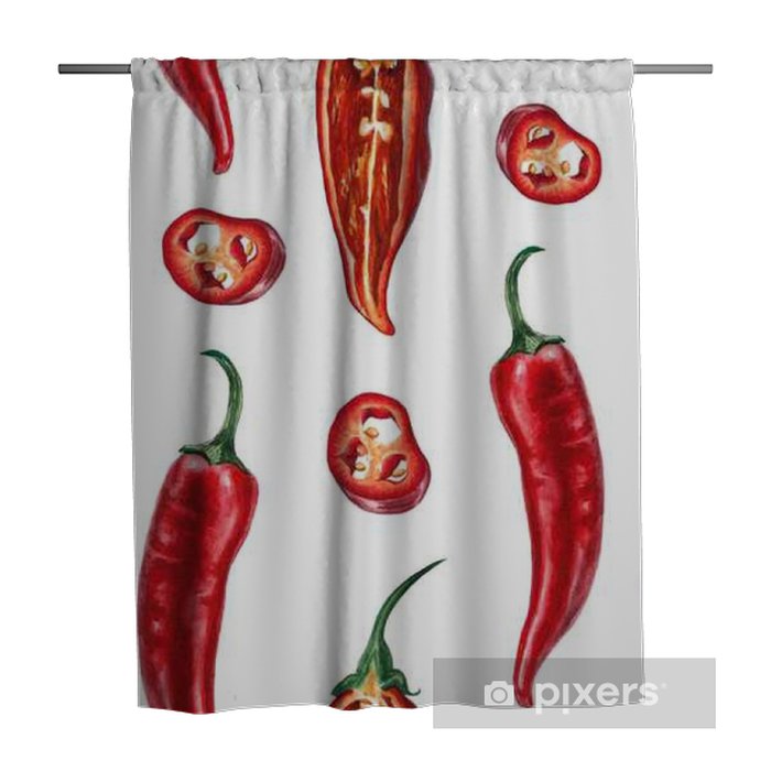 Detail Chili Pepper Curtains Nomer 13