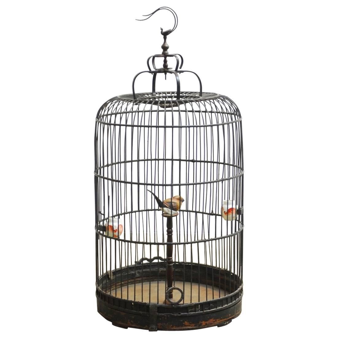 Detail Chinese Bamboo Bird Cage For Sale Nomer 5