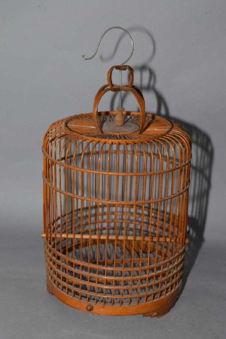 Detail Chinese Bamboo Bird Cage For Sale Nomer 7