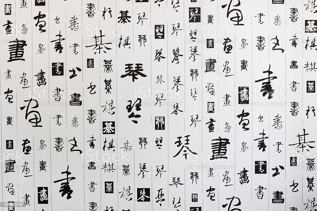 Detail Chinese Calligraphy Wallpaper Nomer 11