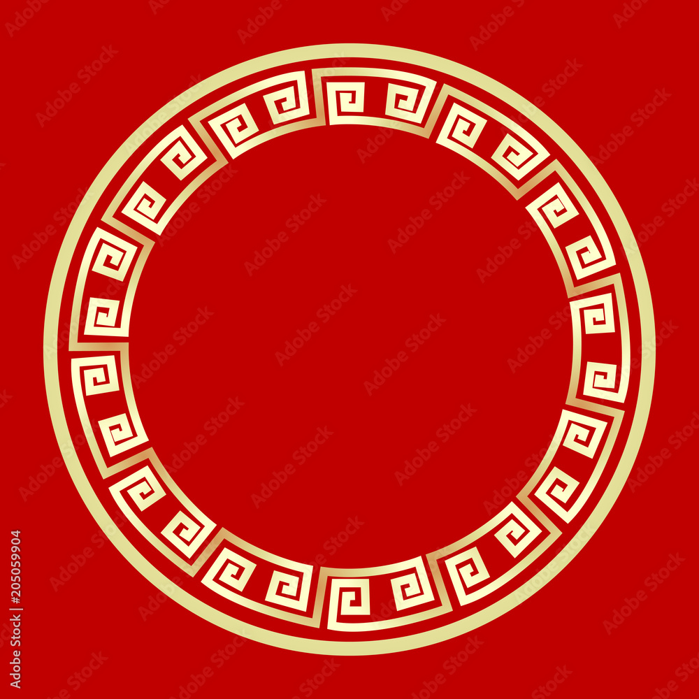 Detail Chinese Circle Pattern Nomer 17