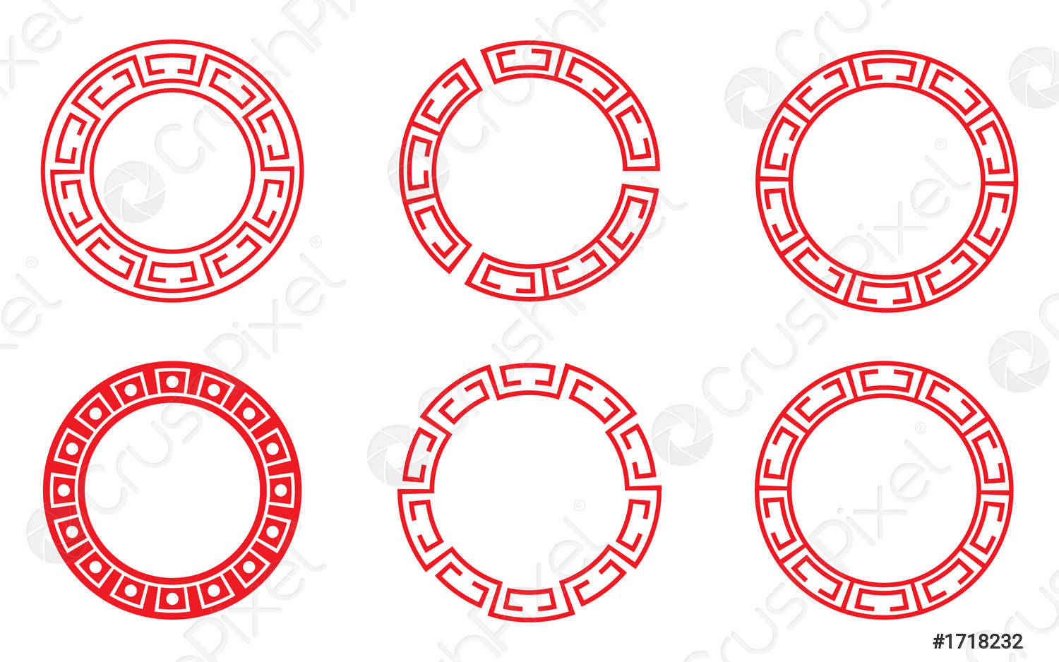 Detail Chinese Circle Pattern Nomer 18