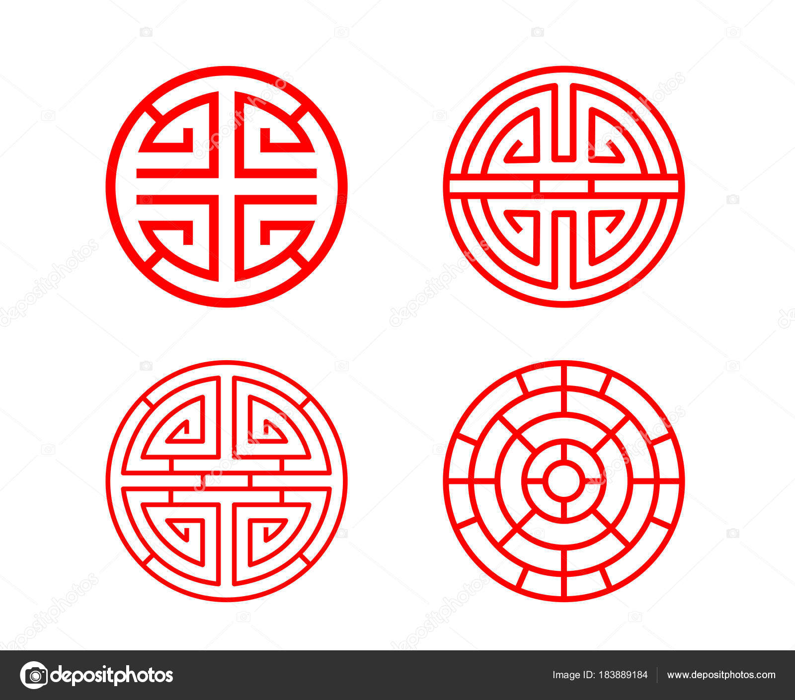 Detail Chinese Circle Pattern Nomer 3