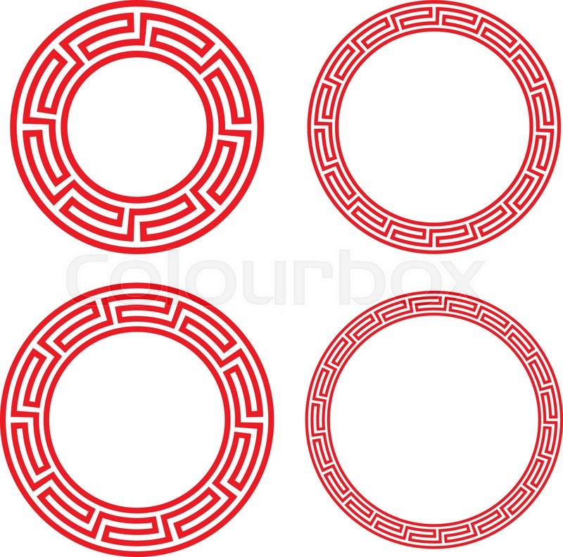 Detail Chinese Circle Pattern Nomer 25