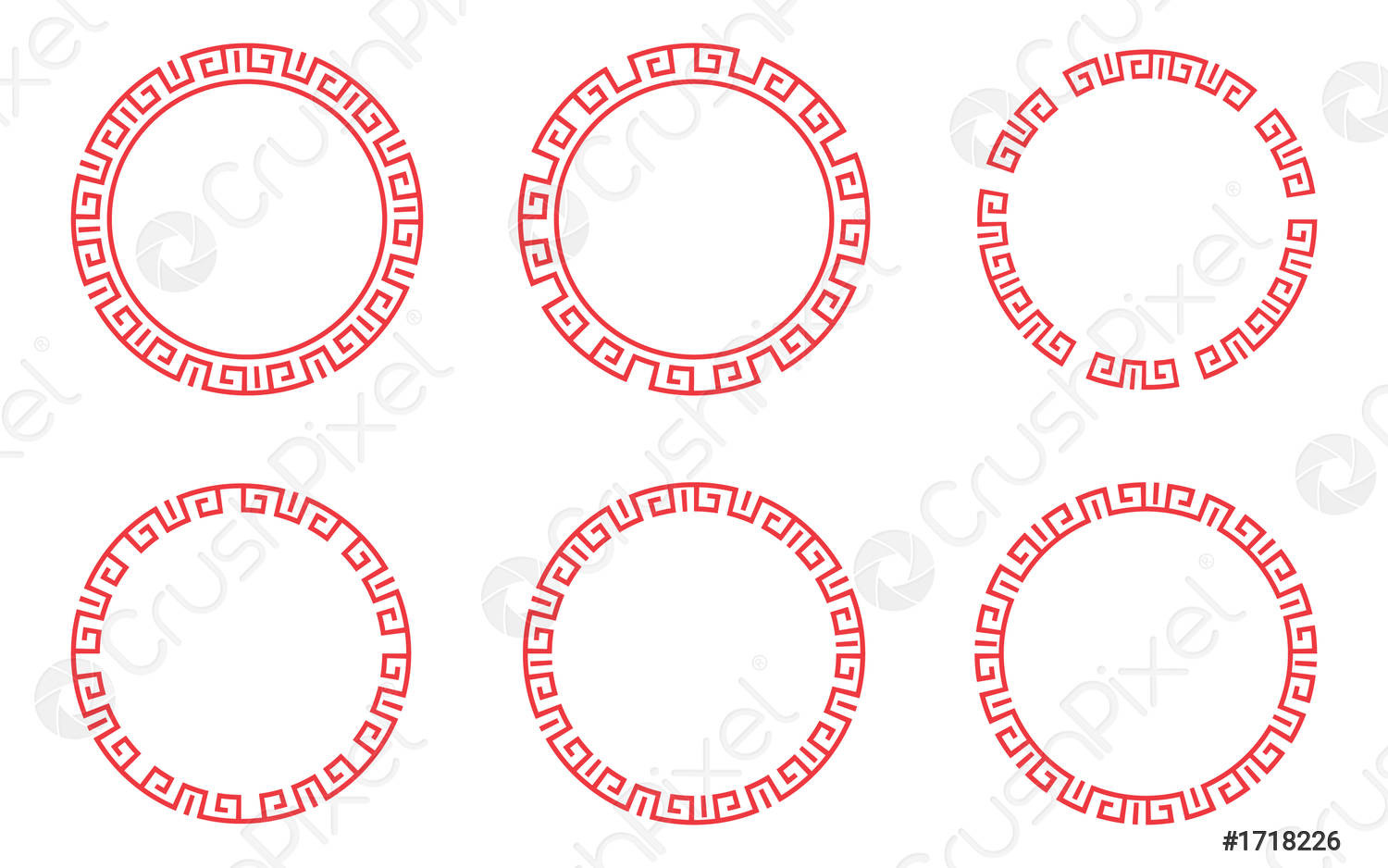 Detail Chinese Circle Pattern Nomer 27