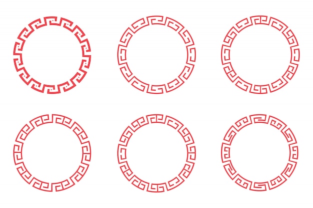 Detail Chinese Circle Pattern Nomer 28