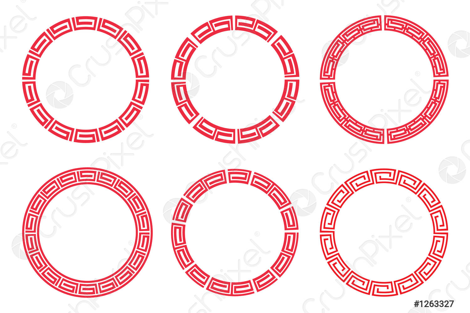 Detail Chinese Circle Pattern Nomer 51