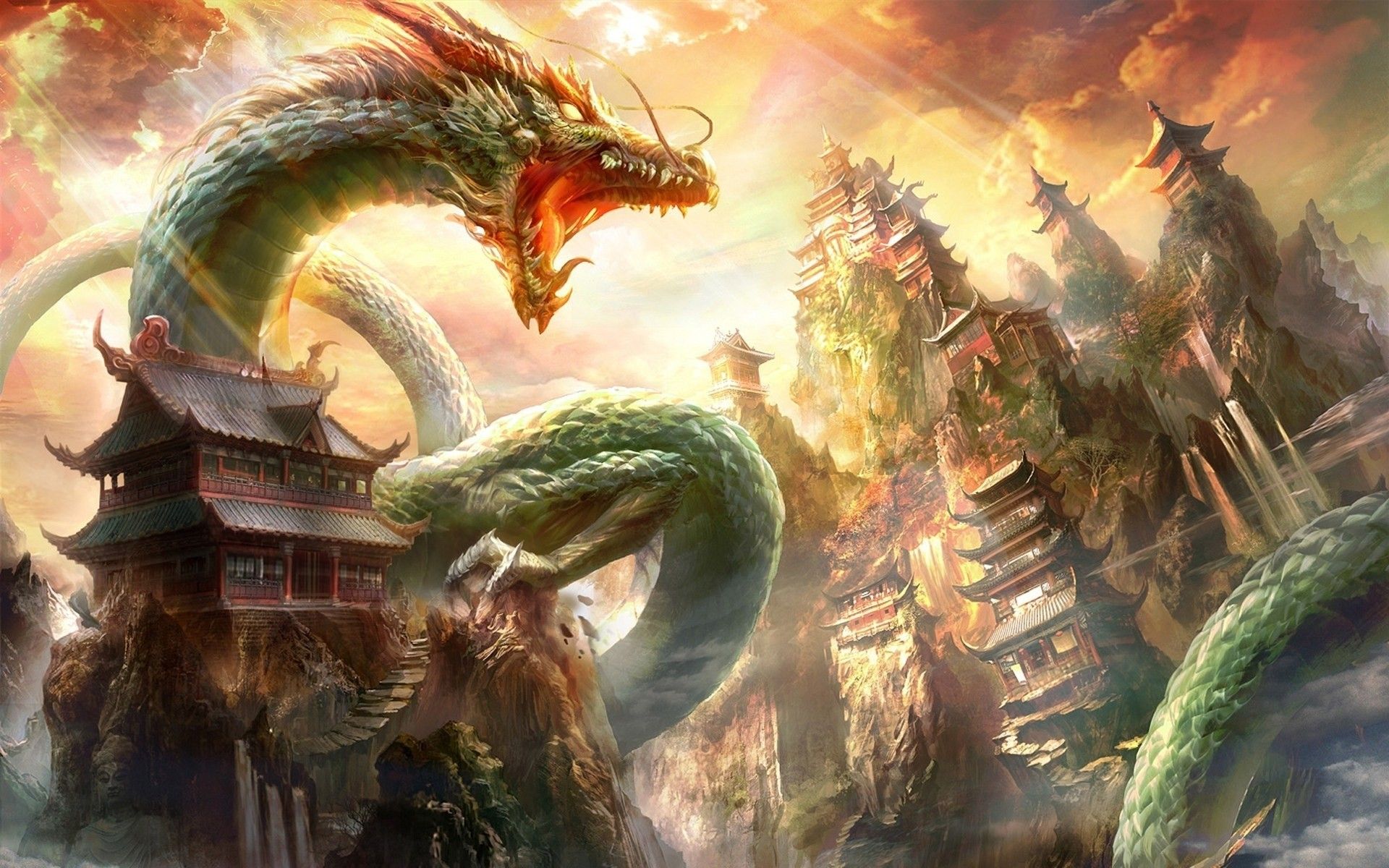 Detail Chinese Dragon Wallpaper Hd Nomer 2