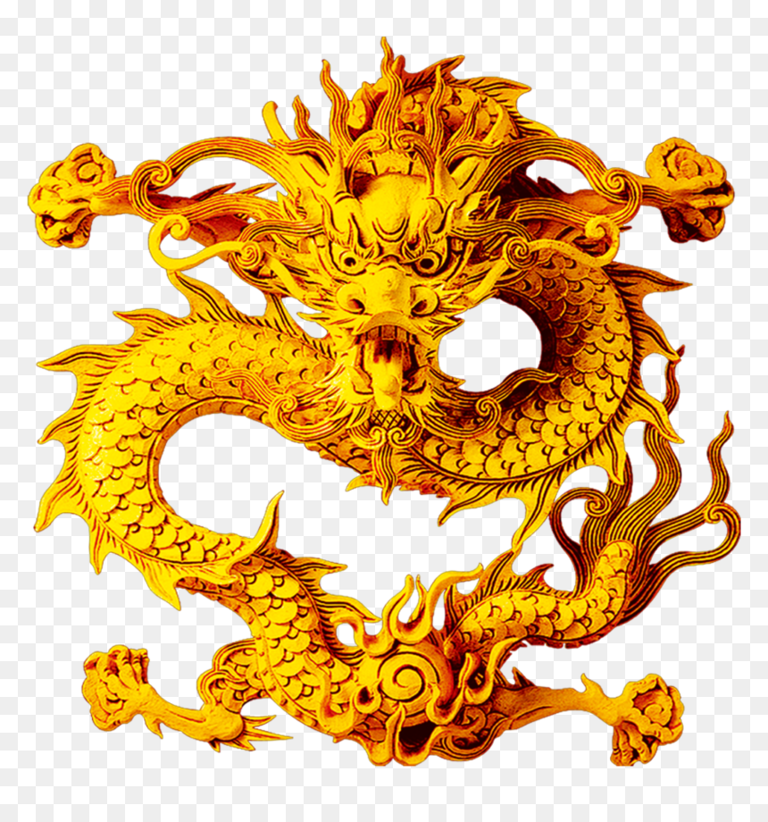Detail Chinese Gold Dragon Png Nomer 8