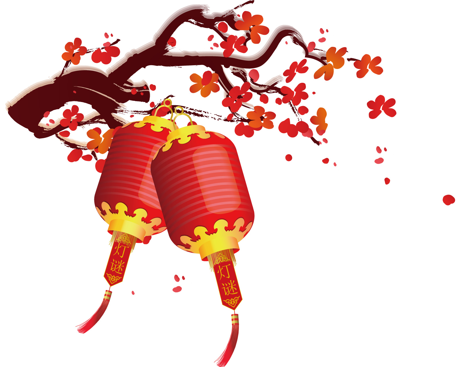 Detail Chinese Lantern Vector Free Download Nomer 19