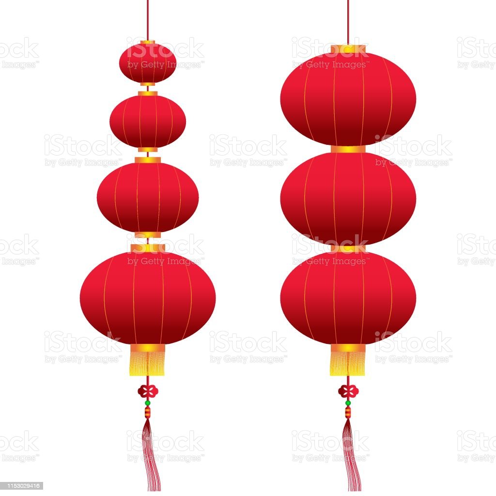 Detail Chinese Lantern Vector Free Download Nomer 24