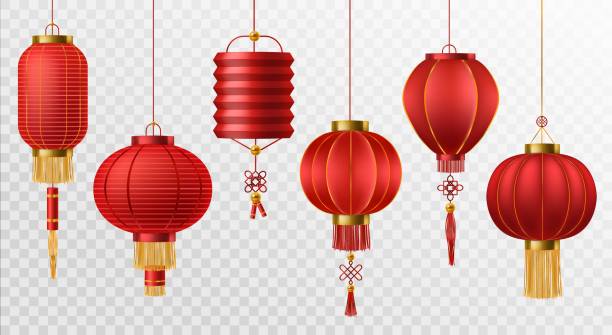 Detail Chinese Lantern Vector Free Download Nomer 34